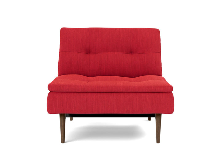 Fotoliu recliner Dublexo Styletto Dark Wood, tesatura la alegere #material_511-elegance-red