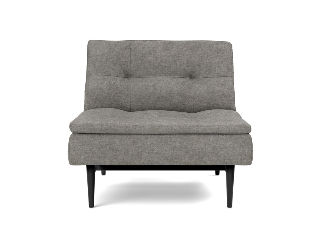 Fotoliu recliner Dublexo Styletto Black Wood, tesatura la alegere #material_282-avella-warm-grey