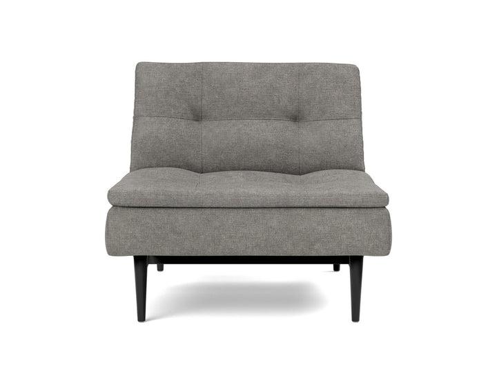 Fotoliu recliner Dublexo Styletto Black Wood, tesatura la alegere #material_282-avella-warm-grey