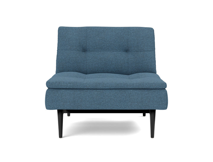 Fotoliu recliner Dublexo Styletto Black Wood, tesatura la alegere #material_302-weda-blue
