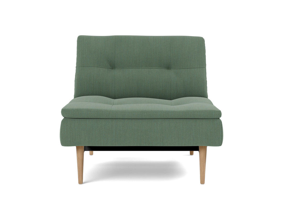 Fotoliu recliner Dublexo Styletto Light Wood, tesatura la alegere #material_518-elegance-green