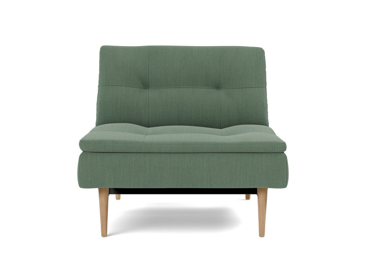 Fotoliu recliner Dublexo Styletto Light Wood, tesatura la alegere #material_518-elegance-green