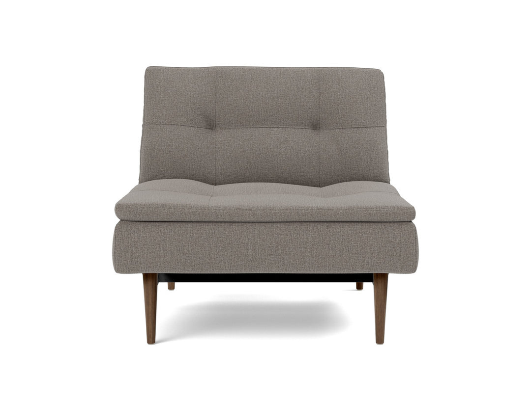 Fotoliu recliner Dublexo Styletto Dark Wood, tesatura la alegere #material_521-mixed-dance-grey