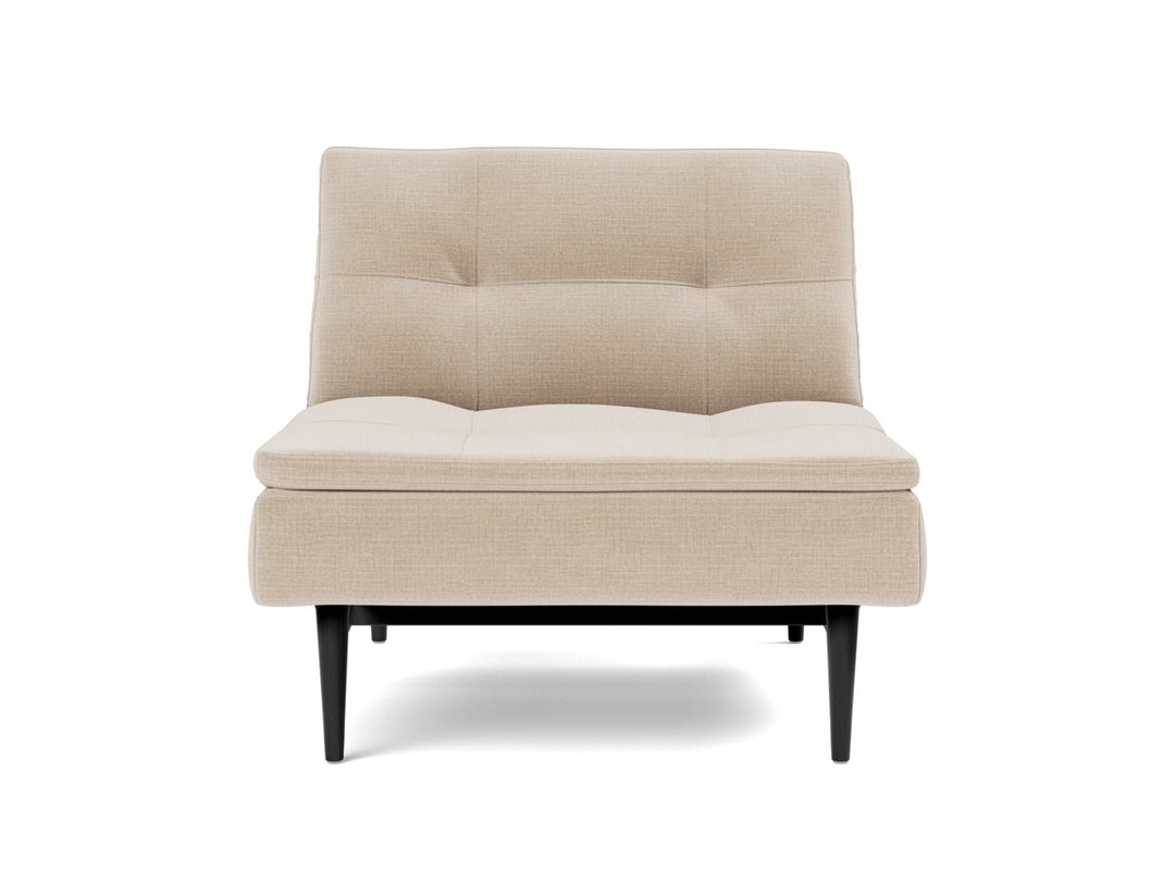 Fotoliu recliner Dublexo Styletto Black Wood, tesatura la alegere #material_410-esina-almond