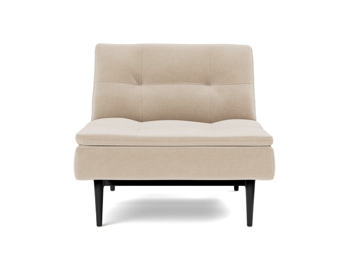 Fotoliu recliner Dublexo Styletto Black Wood, tesatura la alegere #material_410-esina-almond