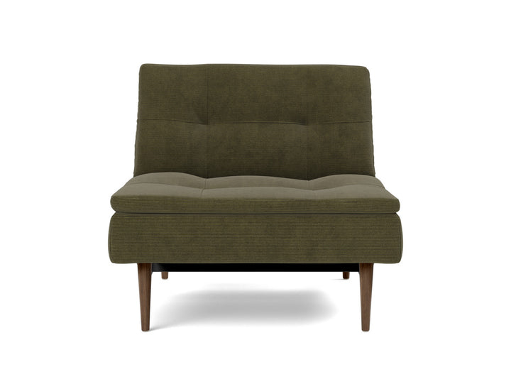 Fotoliu recliner Dublexo Styletto Dark Wood, tesatura la alegere #material_316-cordufine-pine-green