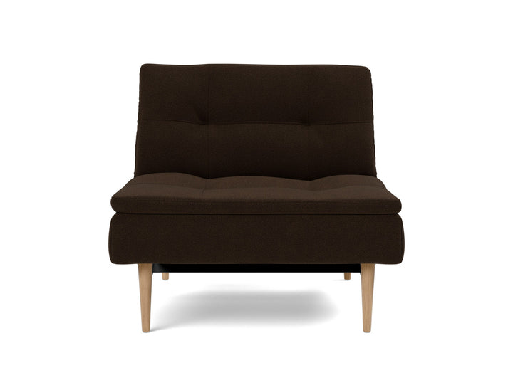 Fotoliu recliner Dublexo Styletto Light Wood, tesatura la alegere #material_358-taura-chocco