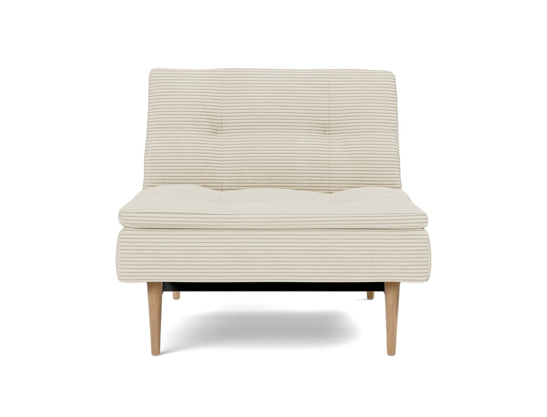 Fotoliu recliner Dublexo Styletto Light Wood, tesatura la alegere #material_594-corduroy-ivory