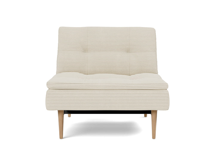 Fotoliu recliner Dublexo Styletto Light Wood, tesatura la alegere #material_594-corduroy-ivory