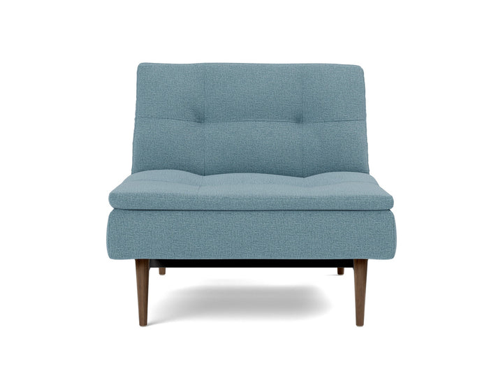 Fotoliu recliner Dublexo Styletto Dark Wood, tesatura la alegere #material_525-mixed-dance-light-blue