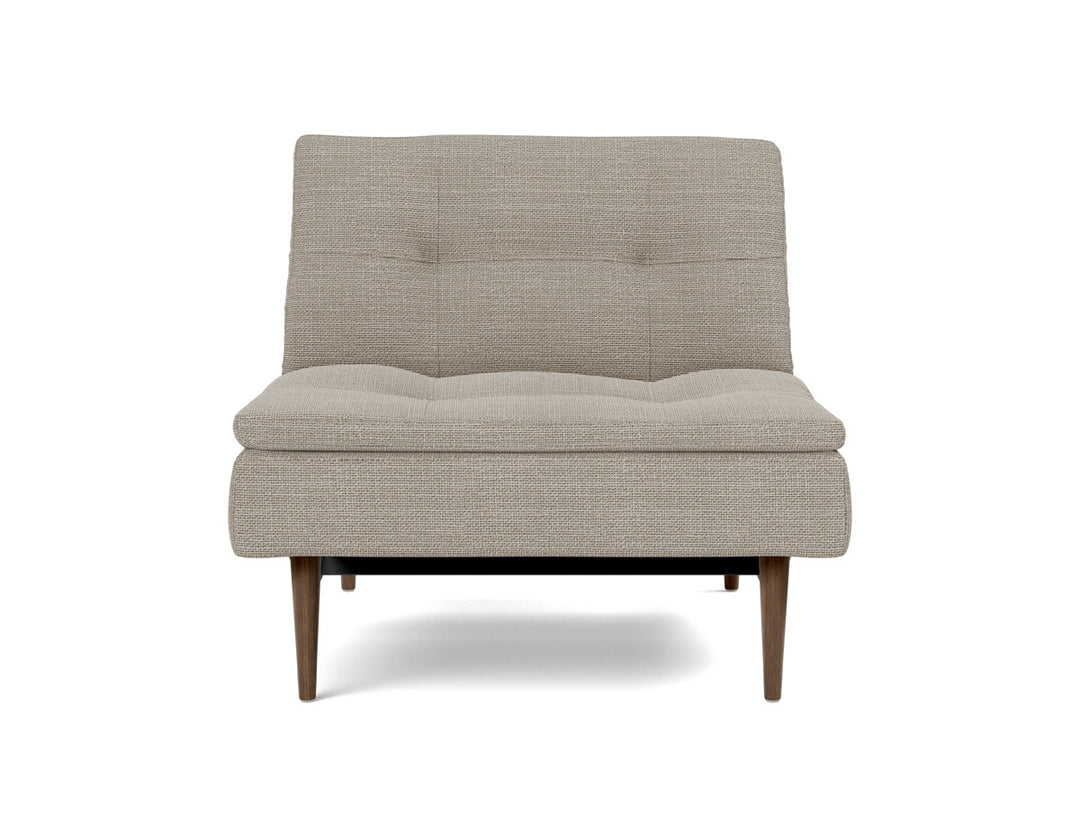 Fotoliu recliner Dublexo Styletto Dark Wood, tesatura la alegere #material_579-kenya-gravel