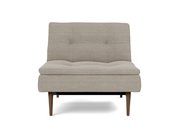 Fotoliu recliner Dublexo Styletto Dark Wood, tesatura la alegere #material_579-kenya-gravel