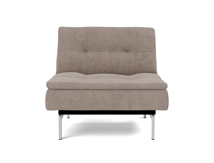 Fotoliu recliner Dublexo Chrome 115x90cm, tesatura la alegere #material_318-cordufine-beige