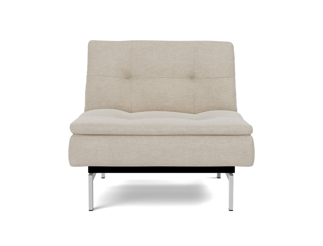 Fotoliu recliner Dublexo Chrome 115x90cm, tesatura la alegere #material_586-phobos-latte
