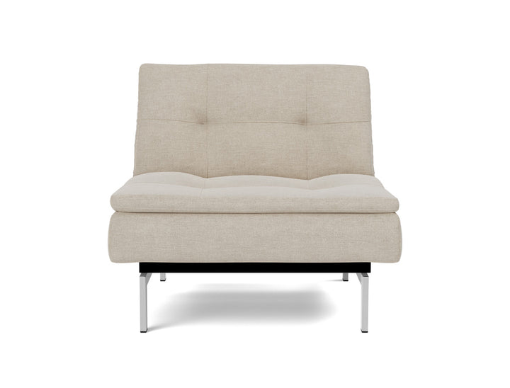 Fotoliu recliner Dublexo Chrome 115x90cm, tesatura la alegere #material_586-phobos-latte