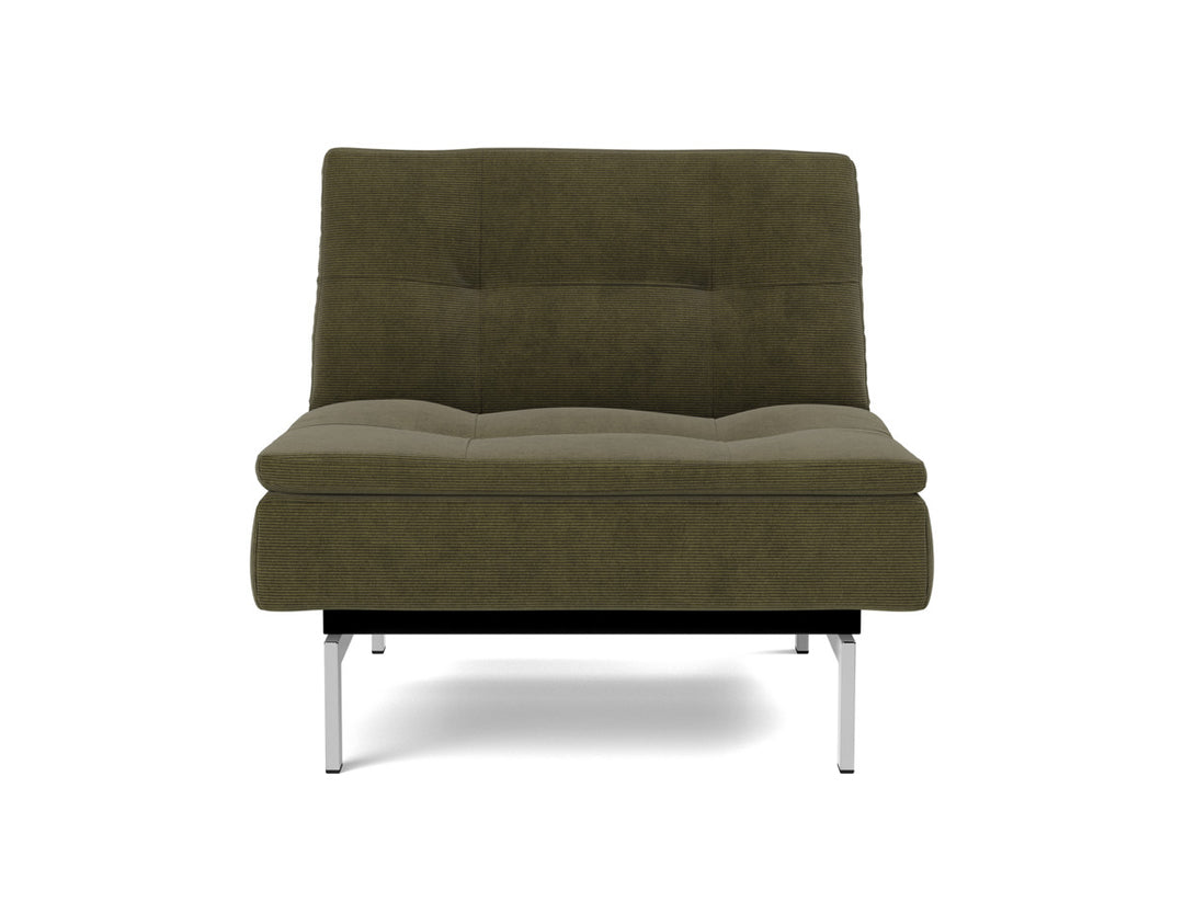 Fotoliu recliner Dublexo Chrome 115x90cm, tesatura la alegere #material_316-cordufine-pine-green