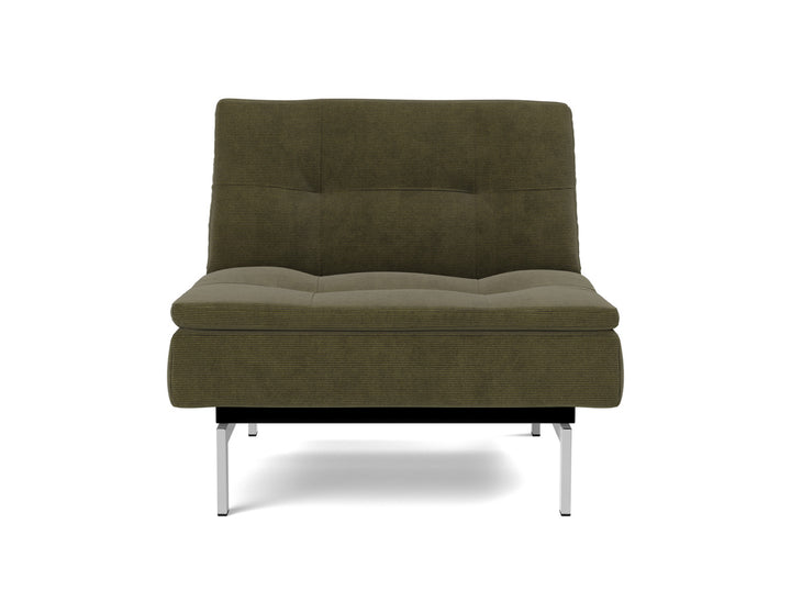 Fotoliu recliner Dublexo Chrome 115x90cm, tesatura la alegere #material_316-cordufine-pine-green