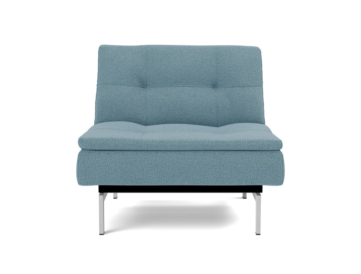 Fotoliu recliner Dublexo Chrome 115x90cm, tesatura la alegere #material_525-mixed-dance-light-blue