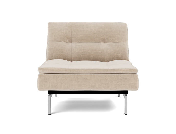 Fotoliu recliner Dublexo Chrome 115x90cm, tesatura la alegere #material_410-esina-almond
