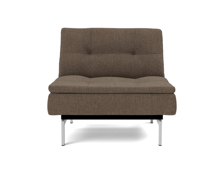 Fotoliu recliner Dublexo Chrome 115x90cm, tesatura la alegere #material_411-esina-cedar-brown
