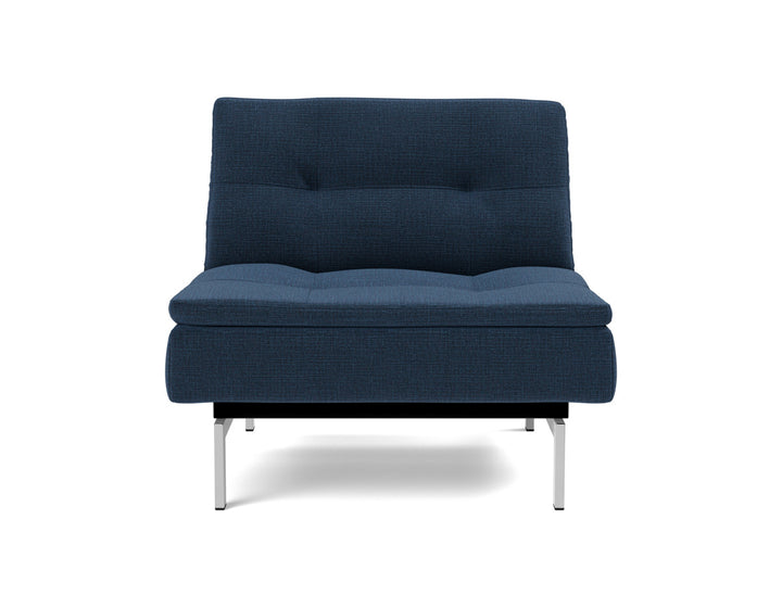 Fotoliu recliner Dublexo Chrome 115x90cm, tesatura la alegere #material_414-esina-indigo-blue