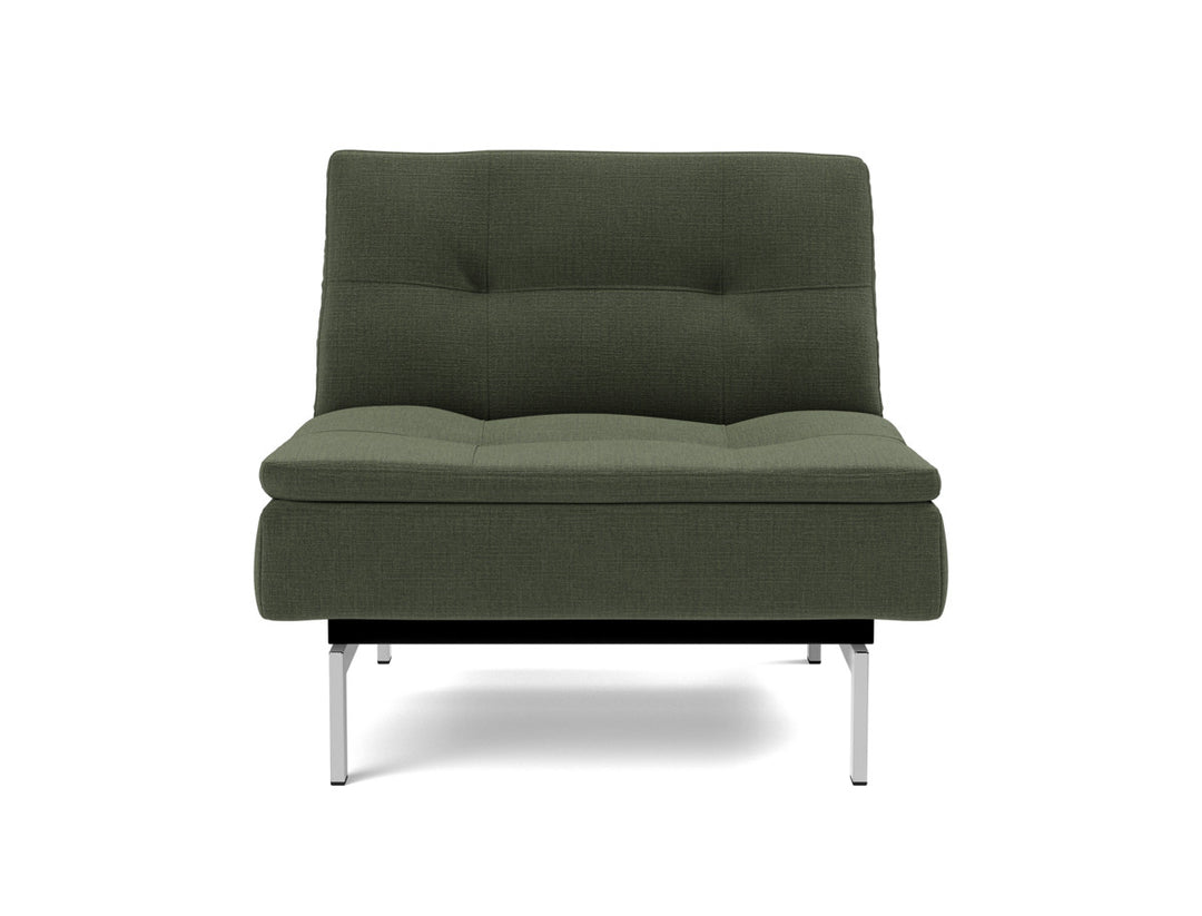 Fotoliu recliner Dublexo Chrome 115x90cm, tesatura la alegere #material_413-esina-olive-green