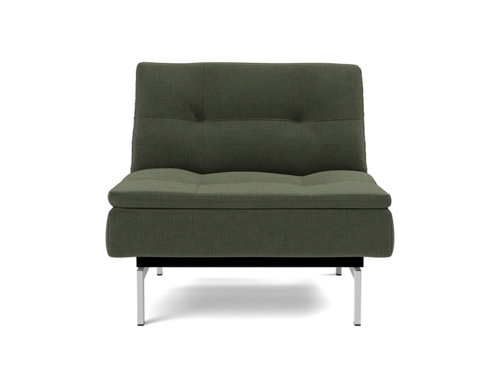 Fotoliu recliner Dublexo Chrome 115x90cm, tesatura la alegere #material_413-esina-olive-green