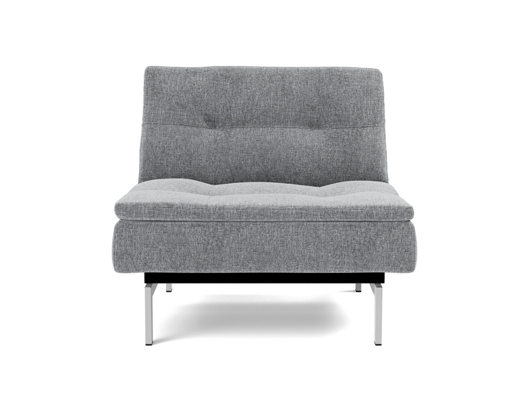 Fotoliu recliner Dublexo Chrome 115x90cm, tesatura la alegere #material_565-twist-granite