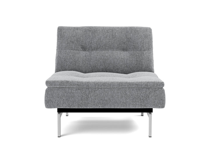 Fotoliu recliner Dublexo Chrome 115x90cm, tesatura la alegere #material_565-twist-granite