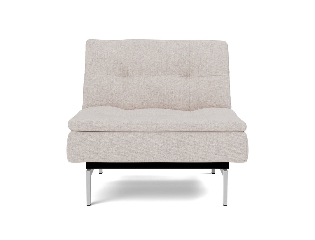 Fotoliu recliner Dublexo Chrome 115x90cm, tesatura la alegere #material_300-weda-sand