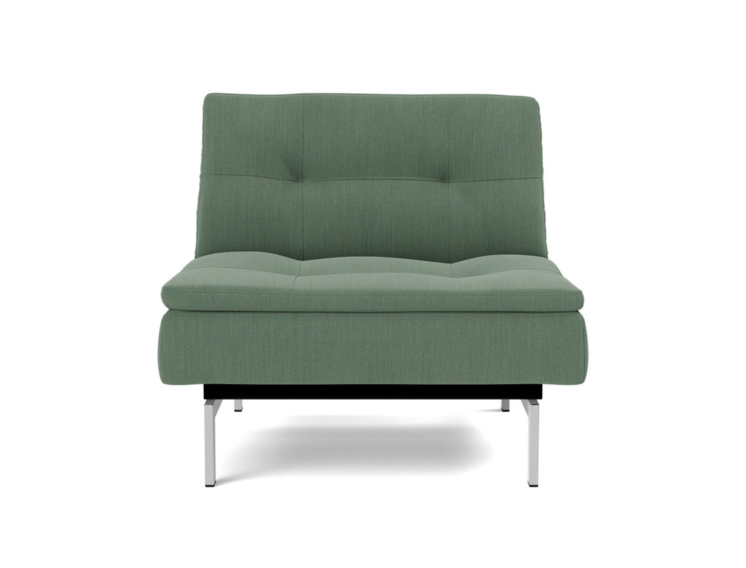 Fotoliu recliner Dublexo Chrome 115x90cm, tesatura la alegere #material_518-elegance-green