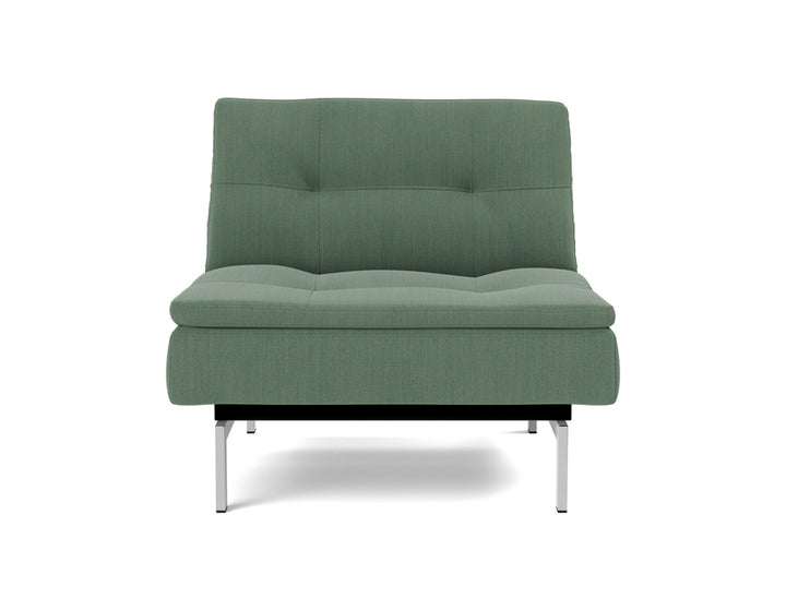 Fotoliu recliner Dublexo Chrome 115x90cm, tesatura la alegere #material_518-elegance-green