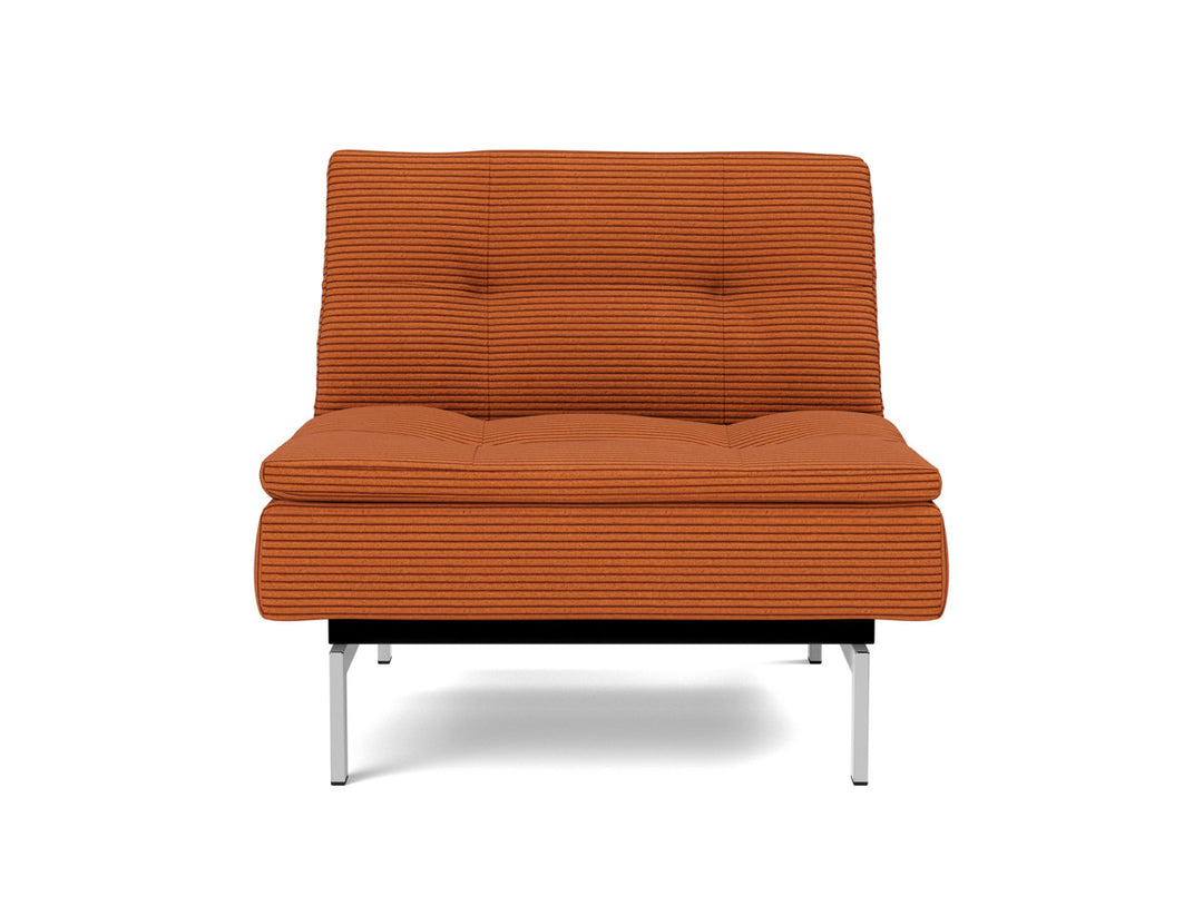 Fotoliu recliner Dublexo Chrome 115x90cm, tesatura la alegere #material_595-corduroy-burnt-orange
