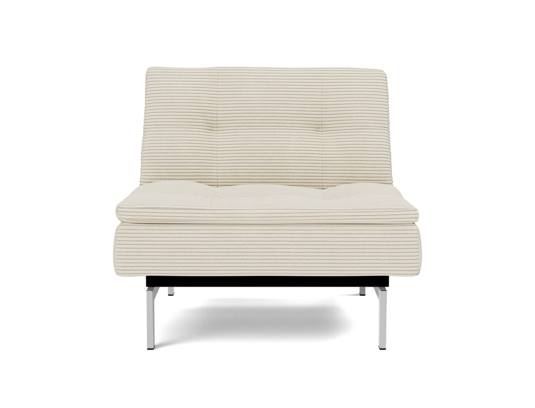 Fotoliu recliner Dublexo Chrome 115x90cm, tesatura la alegere #material_594-corduroy-ivory