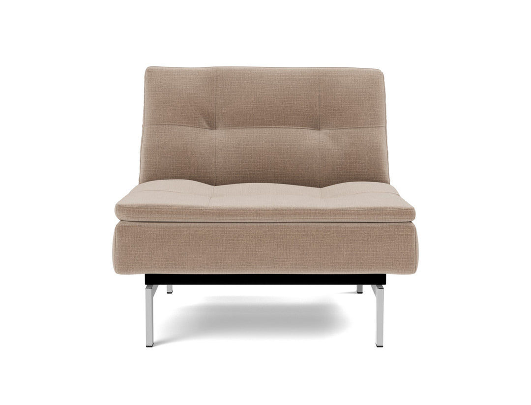 Fotoliu recliner Dublexo Chrome 115x90cm, tesatura la alegere #material_417-esina-mocha