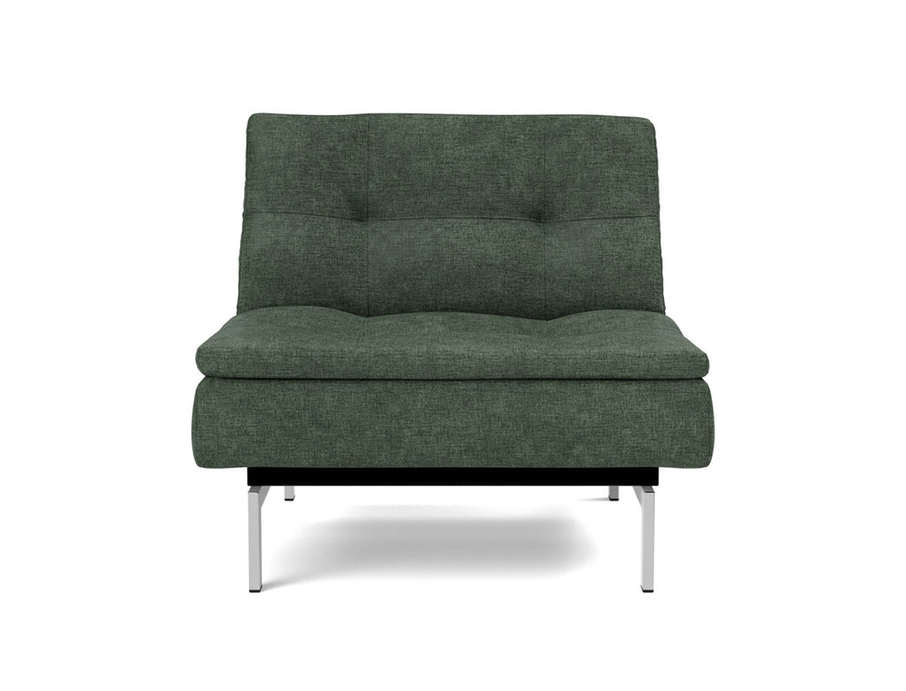 Fotoliu recliner Dublexo Chrome 115x90cm, tesatura la alegere #material_281-avella-pine-green