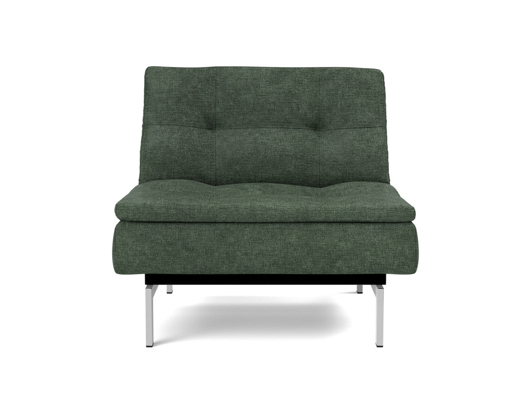 Fotoliu recliner Dublexo Chrome 115x90cm, tesatura la alegere #material_281-avella-pine-green