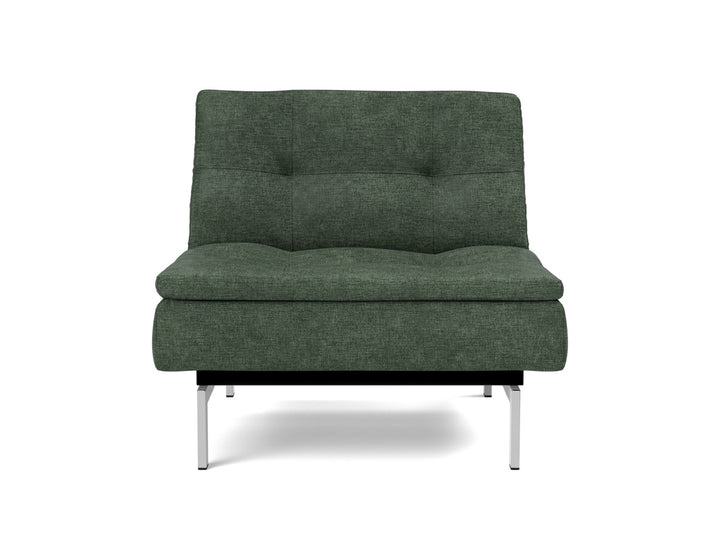 Fotoliu recliner Dublexo Chrome 115x90cm, tesatura la alegere #material_281-avella-pine-green