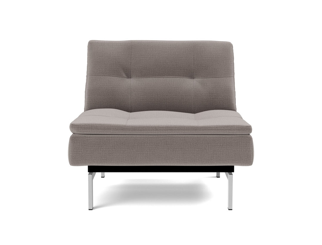 Fotoliu recliner Dublexo Chrome 115x90cm, tesatura la alegere #material_418-esina-truffle