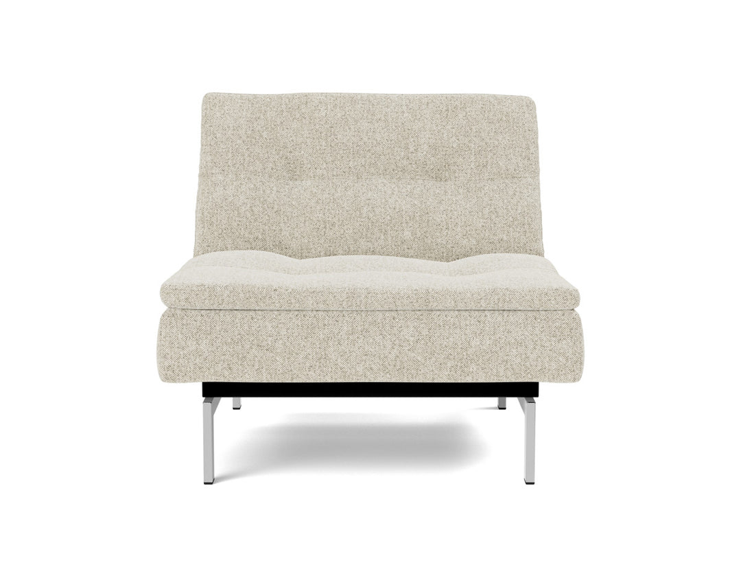 Fotoliu recliner Dublexo Chrome 115x90cm, tesatura la alegere #material_357-taura-off-white