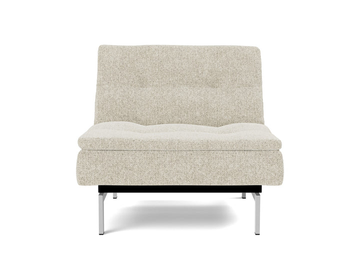 Fotoliu recliner Dublexo Chrome 115x90cm, tesatura la alegere #material_357-taura-off-white
