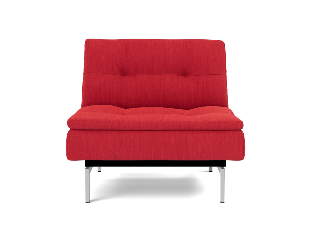Fotoliu recliner Dublexo Chrome 115x90cm, tesatura la alegere #material_511-elegance-red