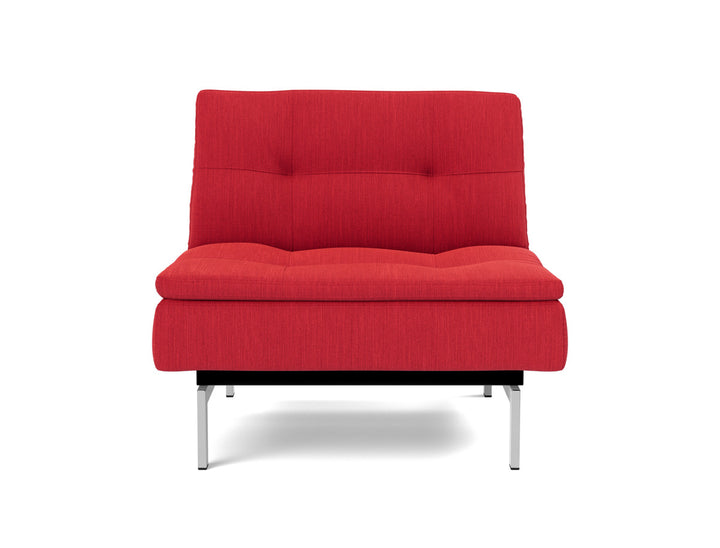 Fotoliu recliner Dublexo Chrome 115x90cm, tesatura la alegere #material_511-elegance-red
