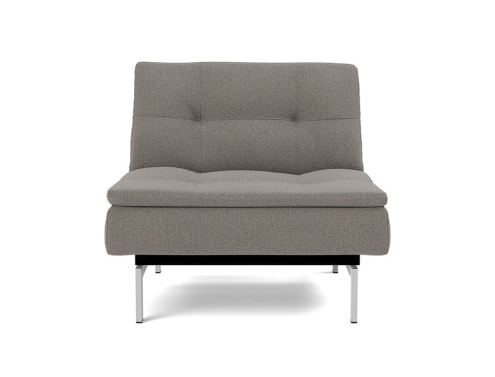 Fotoliu recliner Dublexo Chrome 115x90cm, tesatura la alegere #material_521-mixed-dance-grey