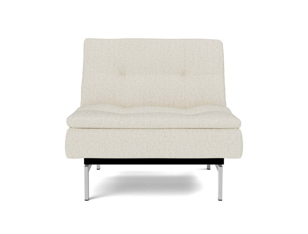 Fotoliu recliner Dublexo Chrome 115x90cm, tesatura la alegere #material_531-boucl-off-white