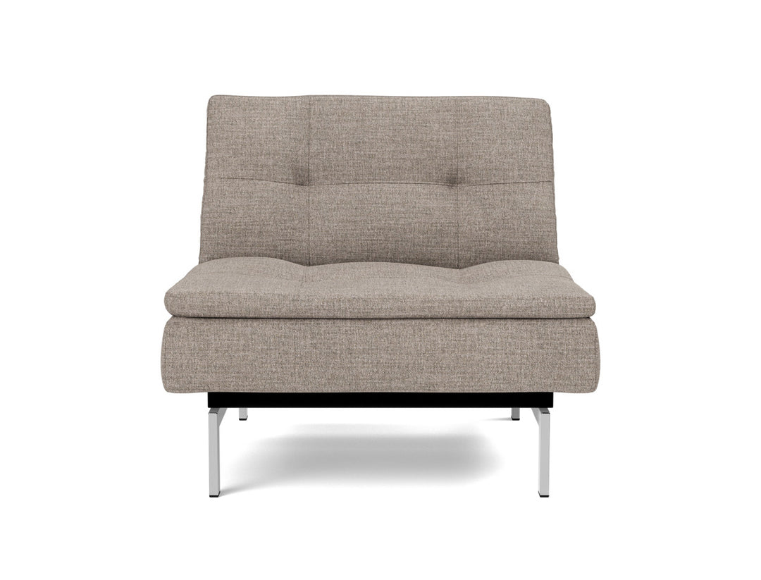 Fotoliu recliner Dublexo Chrome 115x90cm, tesatura la alegere #material_472-yuveno-warm-grey