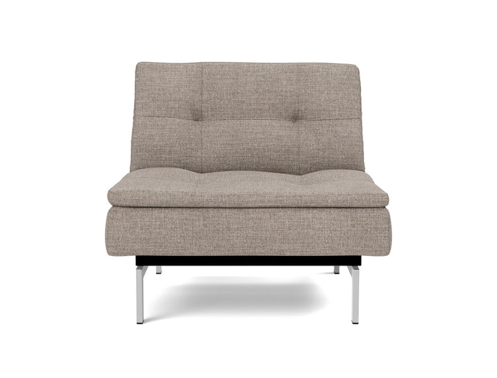 Fotoliu recliner Dublexo Chrome 115x90cm, tesatura la alegere #material_472-yuveno-warm-grey