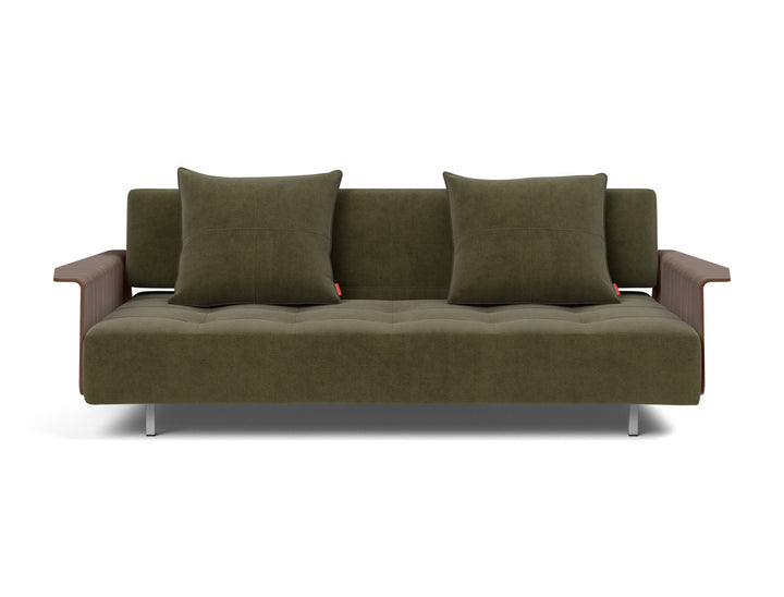 Canapea extensibila cu brate Long Horn D.E.L., tesatura la alegere #material_316-cordufine-pine-green