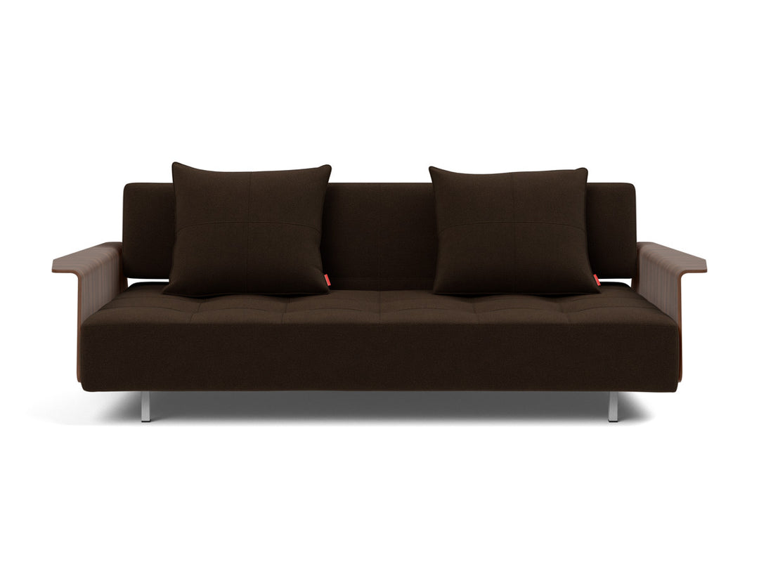Canapea extensibila cu brate Long Horn D.E.L., tesatura la alegere #material_358-taura-chocco