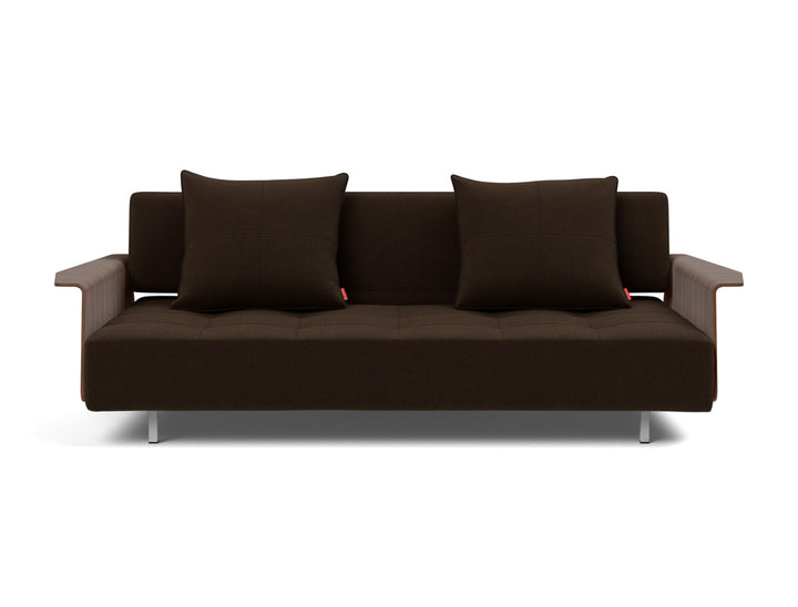 Canapea extensibila cu brate Long Horn D.E.L., tesatura la alegere #material_358-taura-chocco